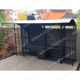 Мангал "Шеф-повар с дровницей"